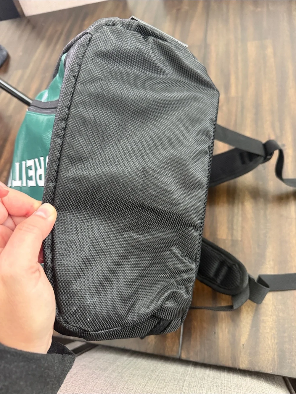 Breitling Green and Black Vertical Logo Backpack